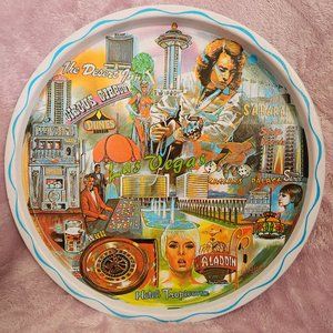1960s Vintage Ken Haag Las Vegas tin plate